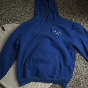 royal blue white fox hoodie L/XL